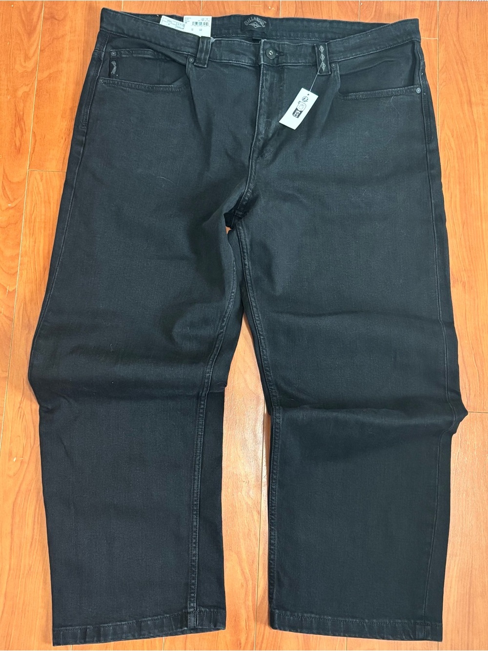 NWT Billabong Men’s 73 Straight Leg Jeans - Size 38 - Black Denim - Brand New